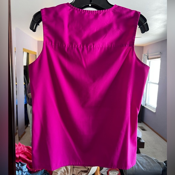 Banana Republic Top Sleeveless Shirt Women’s Small Petite Pink EUC - Picture 4 of 4
